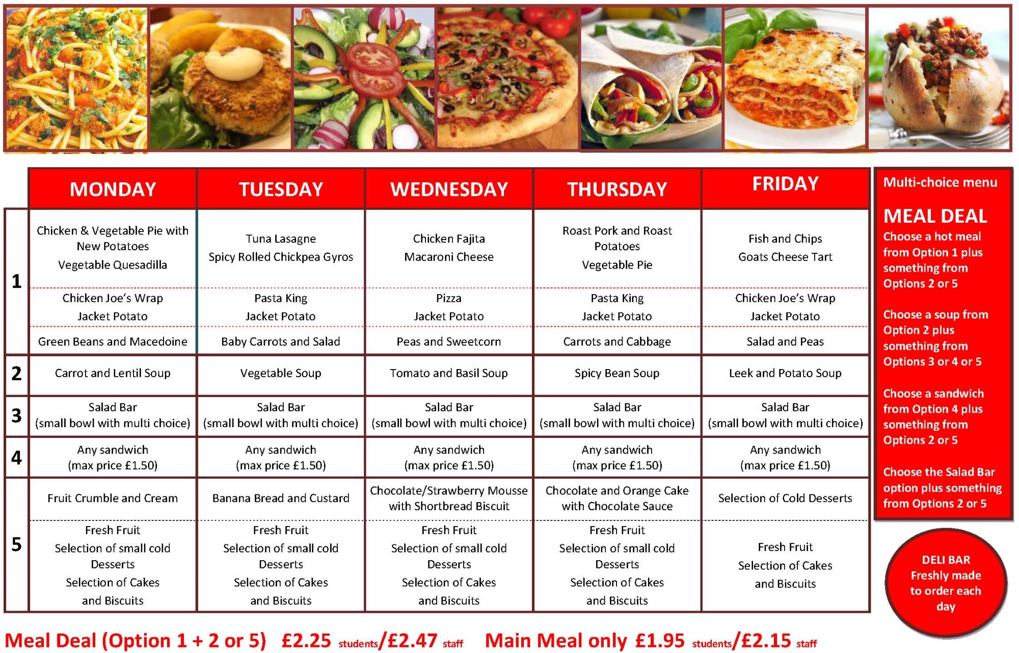 Weekly Menu.